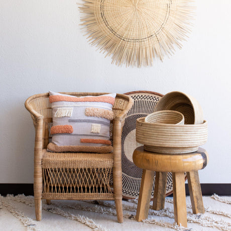 Natural Woven Dengu Basket-Baskets-Parc Decor