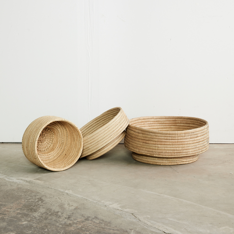 Natural Woven Dengu Basket-Baskets-Parc Decor