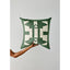 Ndebele Forest Green Throw Pillow