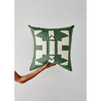Ndebele Forest Green Throw Pillow