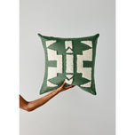 Ndebele Forest Green Throw Pillow