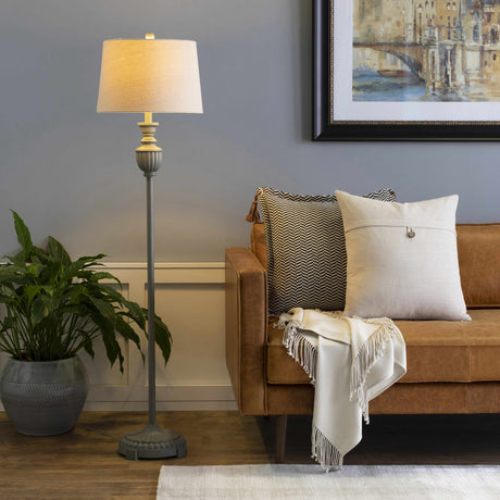 Nelspruit Gray Resin Floor Lamp-Lighting-Parc Decor