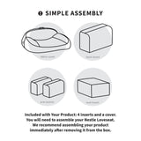 Nestle Loveseat-foam filled-Parc Decor