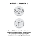 Nestle Loveseat Ottoman-Parc Decor