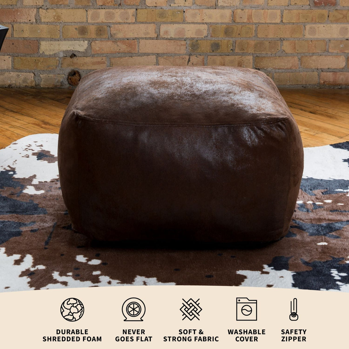 Nestle Loveseat Ottoman-foam filled-Parc Decor