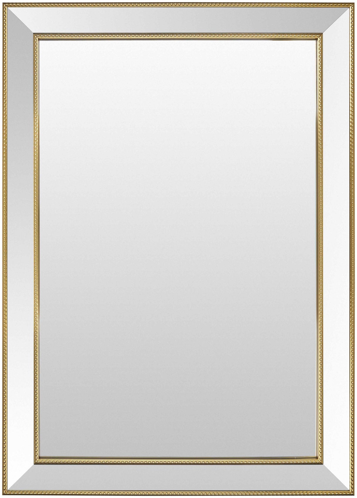 Netzschkau Rectangular Gold Mirror-Mirrors-Parc Decor
