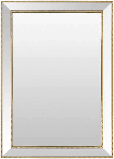 Netzschkau Rectangular Gold Mirror-Mirrors-Parc Decor