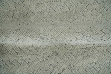 Neutral Contemporary 8x10 Medallion Beige 8x10 Hand knotted wool area rug