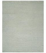 Neutral Contemporary 8x10 Medallion Beige 8x10 Hand knotted wool area rug
