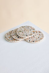 Neutral Terrazzo Coasters - Set of 4-Décor-Parc Decor