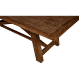 Newberry Rectangular Dining Table, Medium Brown-Dining Tables-Parc Decor