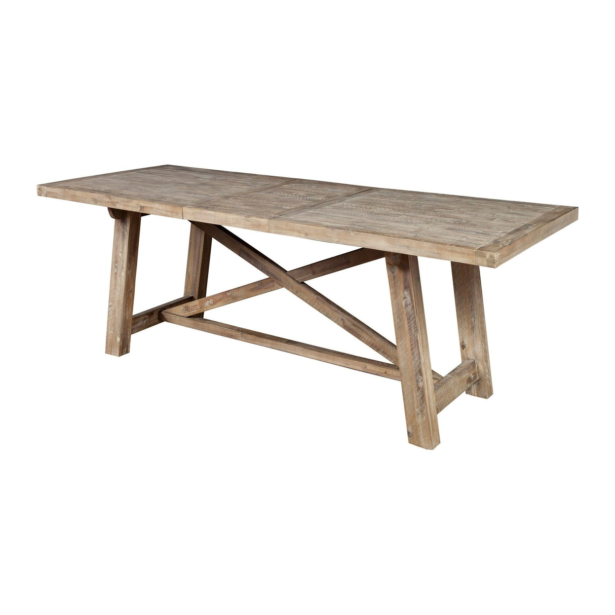 Newberry Rectangular Dining Table, Weathered Natural-Dining Tables-Parc Decor