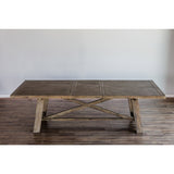 Newberry Rectangular Dining Table, Weathered Natural-Dining Tables-Parc Decor