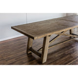 Newberry Rectangular Dining Table, Weathered Natural-Dining Tables-Parc Decor