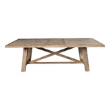 Newberry Rectangular Dining Table, Weathered Natural-Dining Tables-Parc Decor