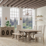 Newberry Rectangular Dining Table, Weathered Natural-Dining Tables-Parc Decor