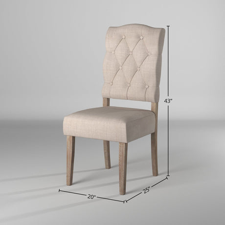 Newberry Side Chairs – Weathered Natural-Side Chair-Parc Decor