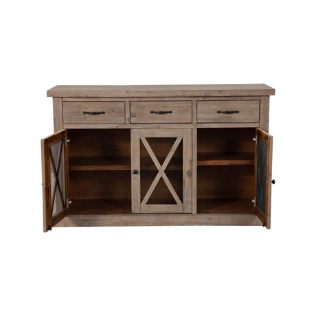 Newberry Sideboard, Weathered Natural-Servers & Sideboards-Parc Decor