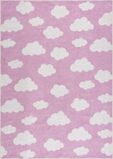 Nizar Pink Cloud Washable Kids Rug - Clearance-Rugs-Parc Decor