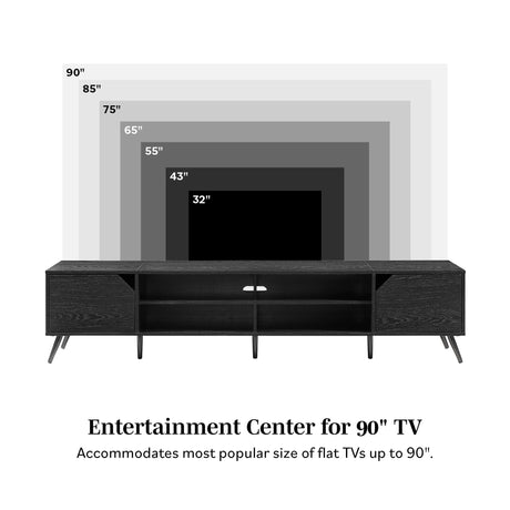 Noah Mid-Century Modern Angular TV Stand Collection-Entertainment-Parc Decor