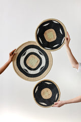 Nolyia Black Flat Basket-Wall Basket-Parc Decor