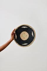 Nolyia Black Flat Basket-Wall Basket-Parc Decor