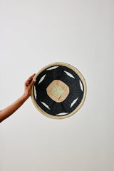 Nolyia Black Flat Basket-Wall Basket-Parc Decor