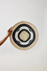 Nolyia Black Flat Basket-Wall Basket-Parc Decor