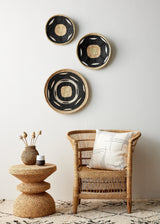 Nolyia Black Flat Basket-Wall Basket-Parc Decor