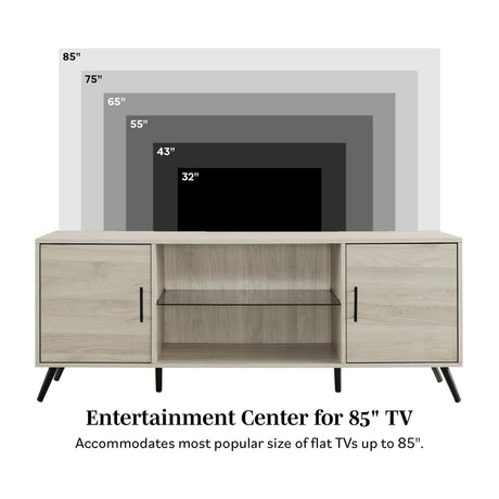 Nora 60" TV Stand-Entertainment-Parc Decor