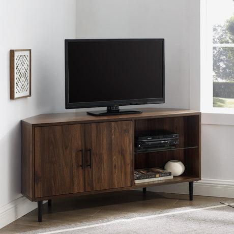 Nora Corner TV Stand-Entertainment-Parc Decor