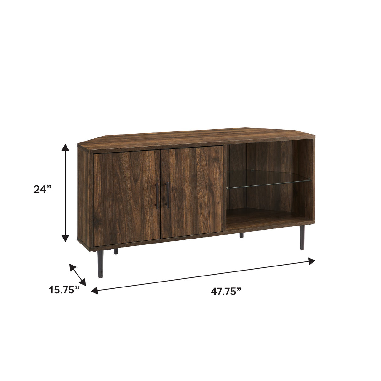 Nora Corner TV Stand-Entertainment-Parc Decor