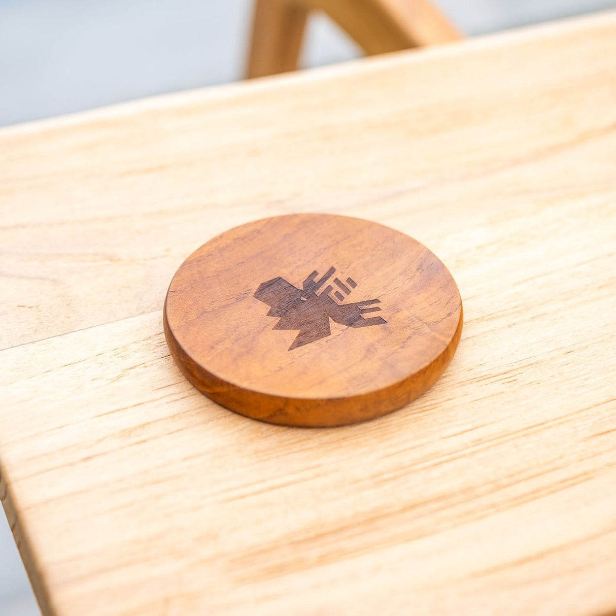 Nordic Rustic Teak Table Coasters Set-Coaster-Parc Decor
