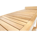 Norwegian Natural Teak Shower and Bath Curved Spa Bench with Shelf - 30"