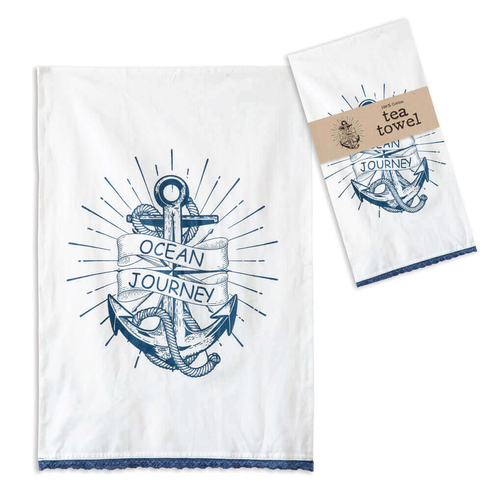 Ocean Journey Kitchen Tea Towels (Set of 4)-Kitchen-Parc Decor