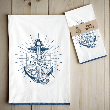 Ocean Journey Kitchen Tea Towels (Set of 4)-Kitchen-Parc Decor