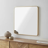 Ockenfels Modern Arched Gold Wall Mirror-Mirrors-Parc Decor