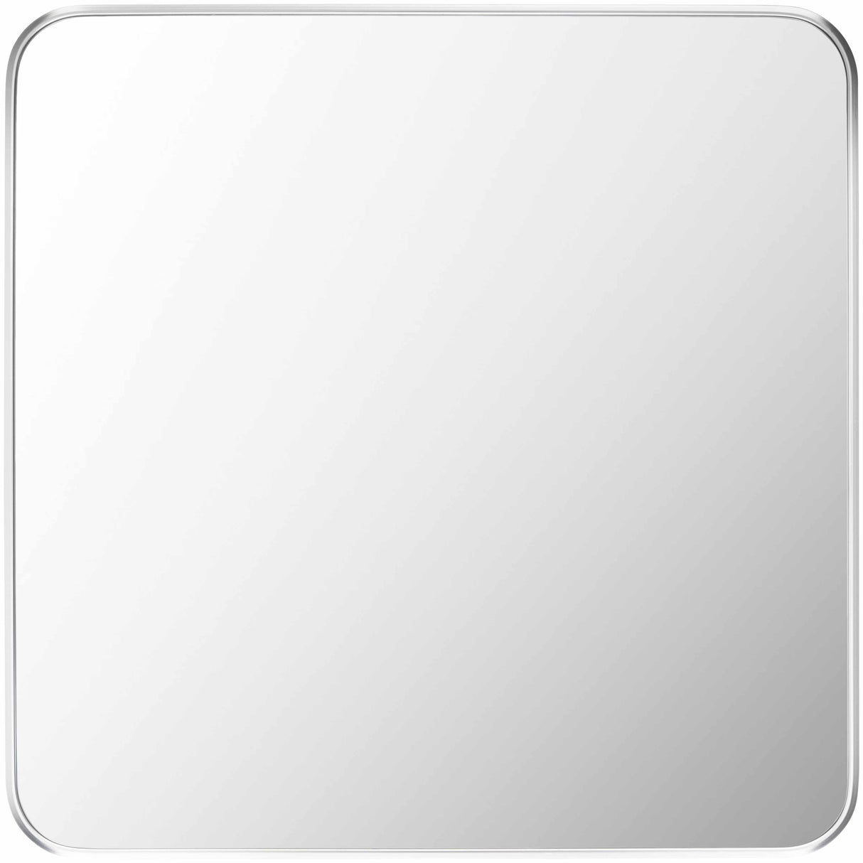 Ockenfels Modern Arched Silver Gray Wall Mirror-Mirrors-Parc Decor