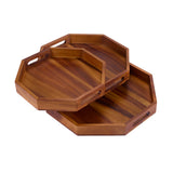 Octagon Serving Trays - Solid Bottom