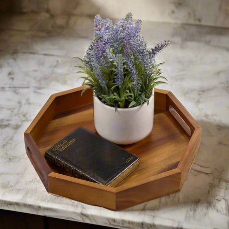 Octagon Serving Trays - Solid Bottom-Serving Tray-Parc Decor