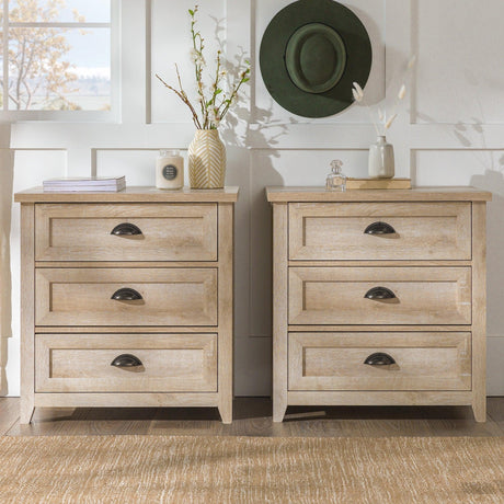 Odette Transitional Farmhouse Nightstand