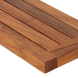 Oiled Teak Framed Floating Shelf - 24"