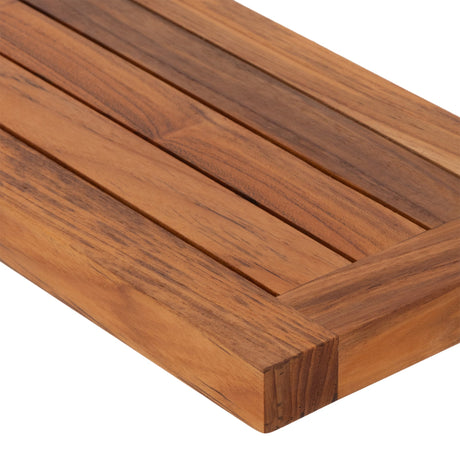 Oiled Teak Framed Floating Shelf - 24"