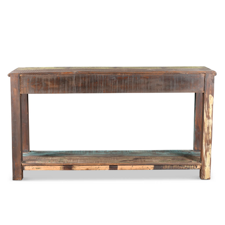 Old Reclaimed Wood Console Table-CONSOLE TABLE-Parc Decor