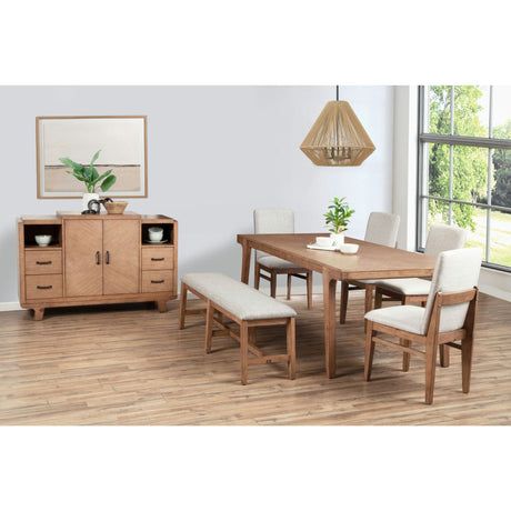 Olejo Dining Table, Natural-Dining Tables-Parc Decor