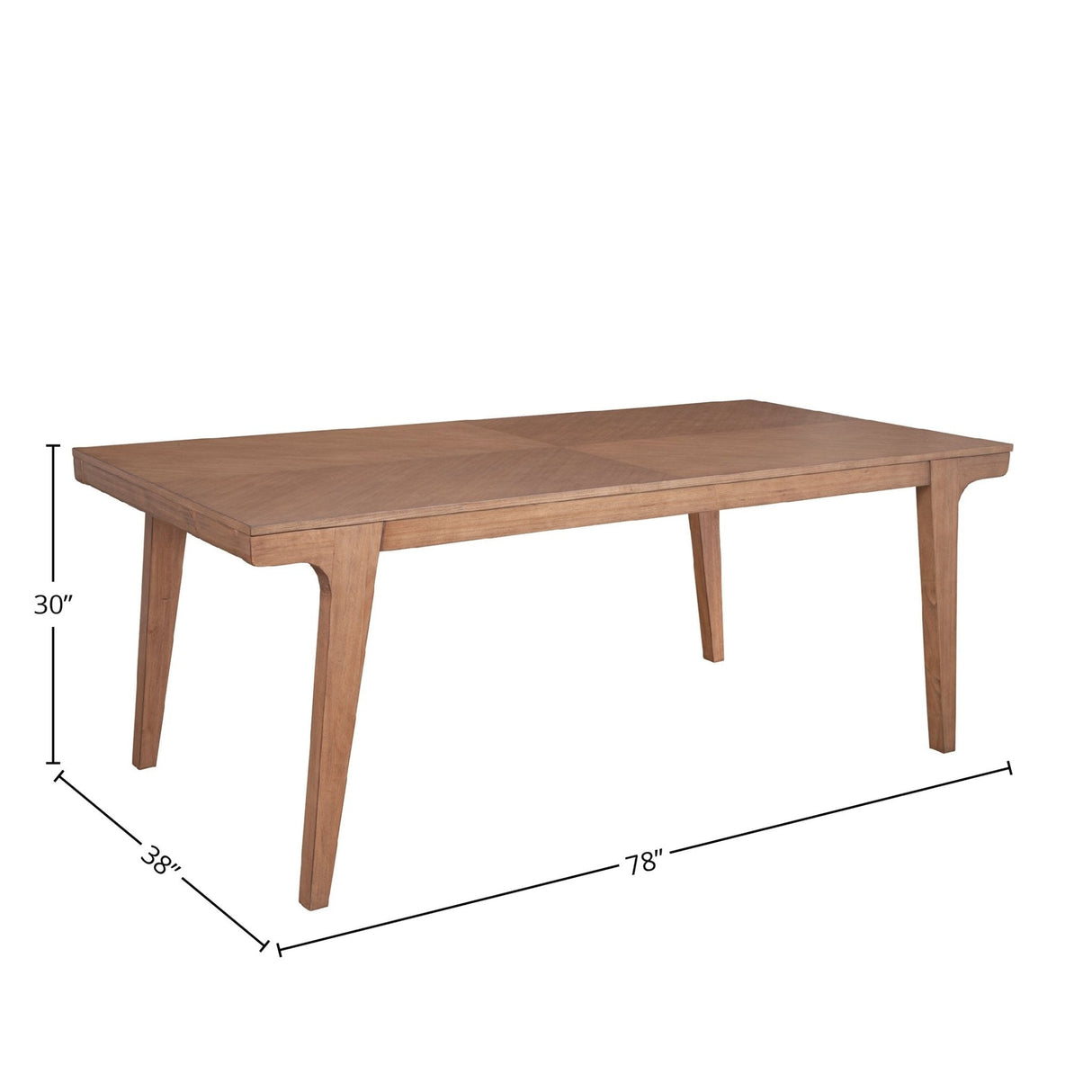 Olejo Dining Table, Natural-Dining Tables-Parc Decor