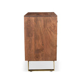 Olga Retro Side Table with Drawers-End table-Parc Decor