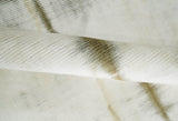 Olive and ivory 6x9 Modern Abstract Hand Woven Art Silk Rug
