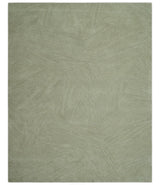 Olive and Ivory Modern Geometrical Stripes Textured Hand Tufted Multi size rug