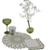 Olive Bloom Placemat - Set of 4-Placemat-Parc Decor